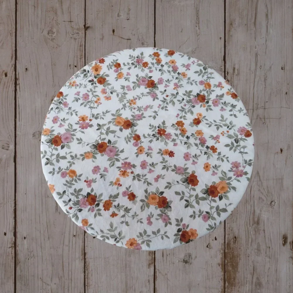 Kitchenaid Bowl Cover, Reversible Boho Patchwork and Floral Dish Cover, 4.5 QUAR
